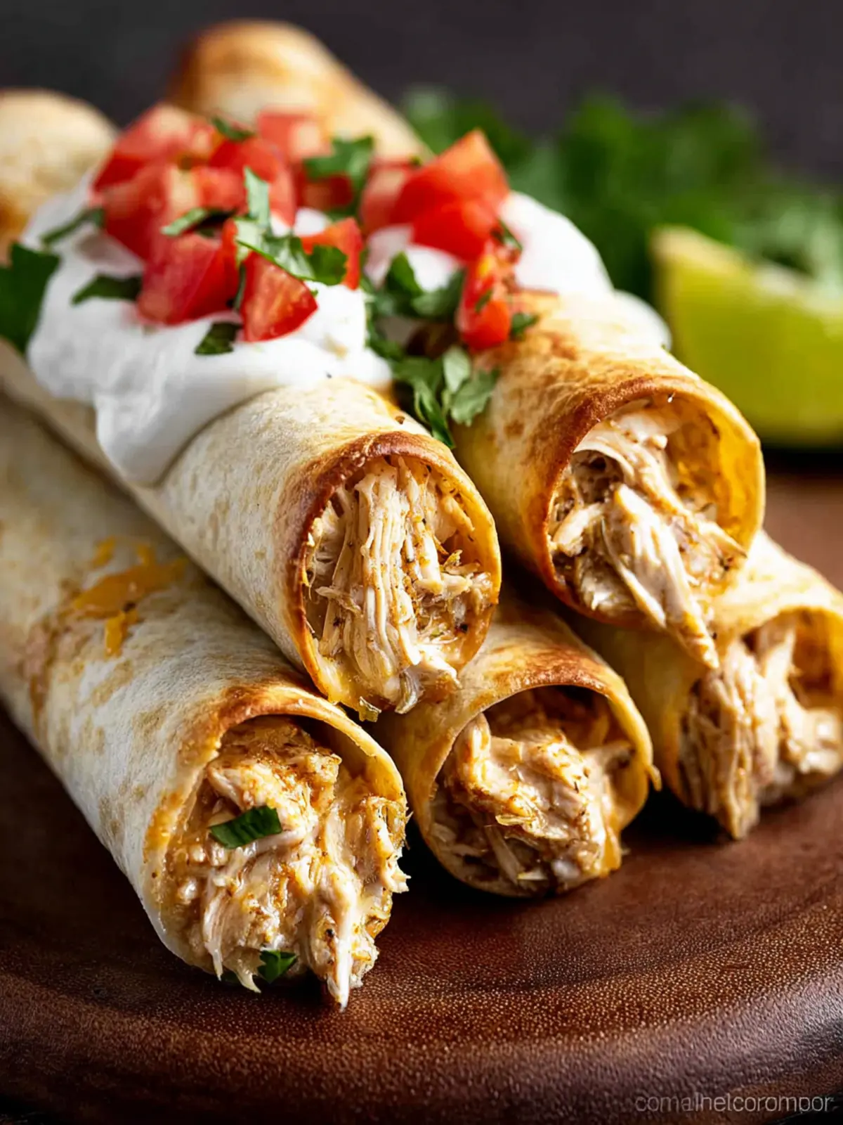 Crock Pot Chicken Taquitos First Image