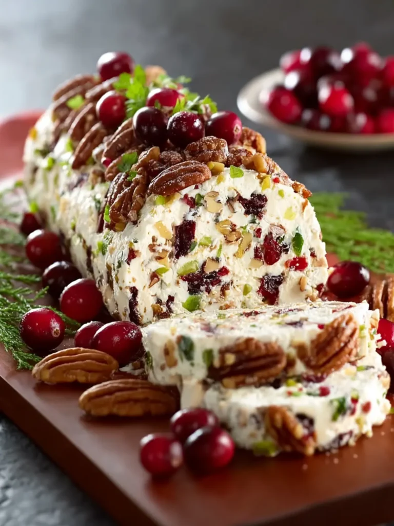 Cranberry Pecan Cheese Log – A Festive Appetizer Everyone Will Love First Image