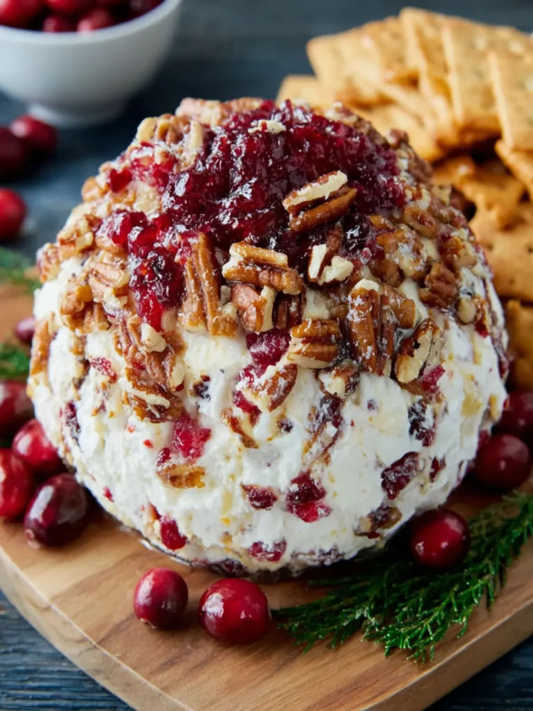 Cranberry Pecan Cheese Ball First Image