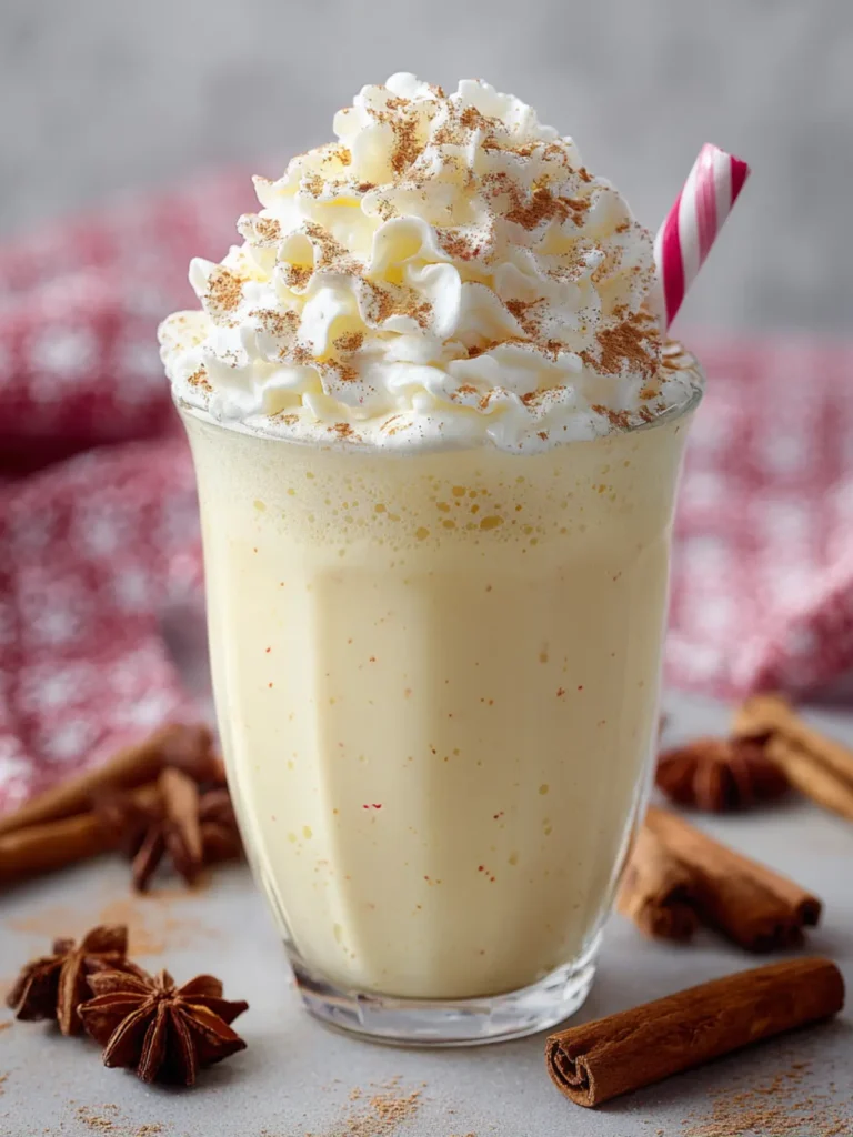 Eggnog Milkshake Recipe First Image