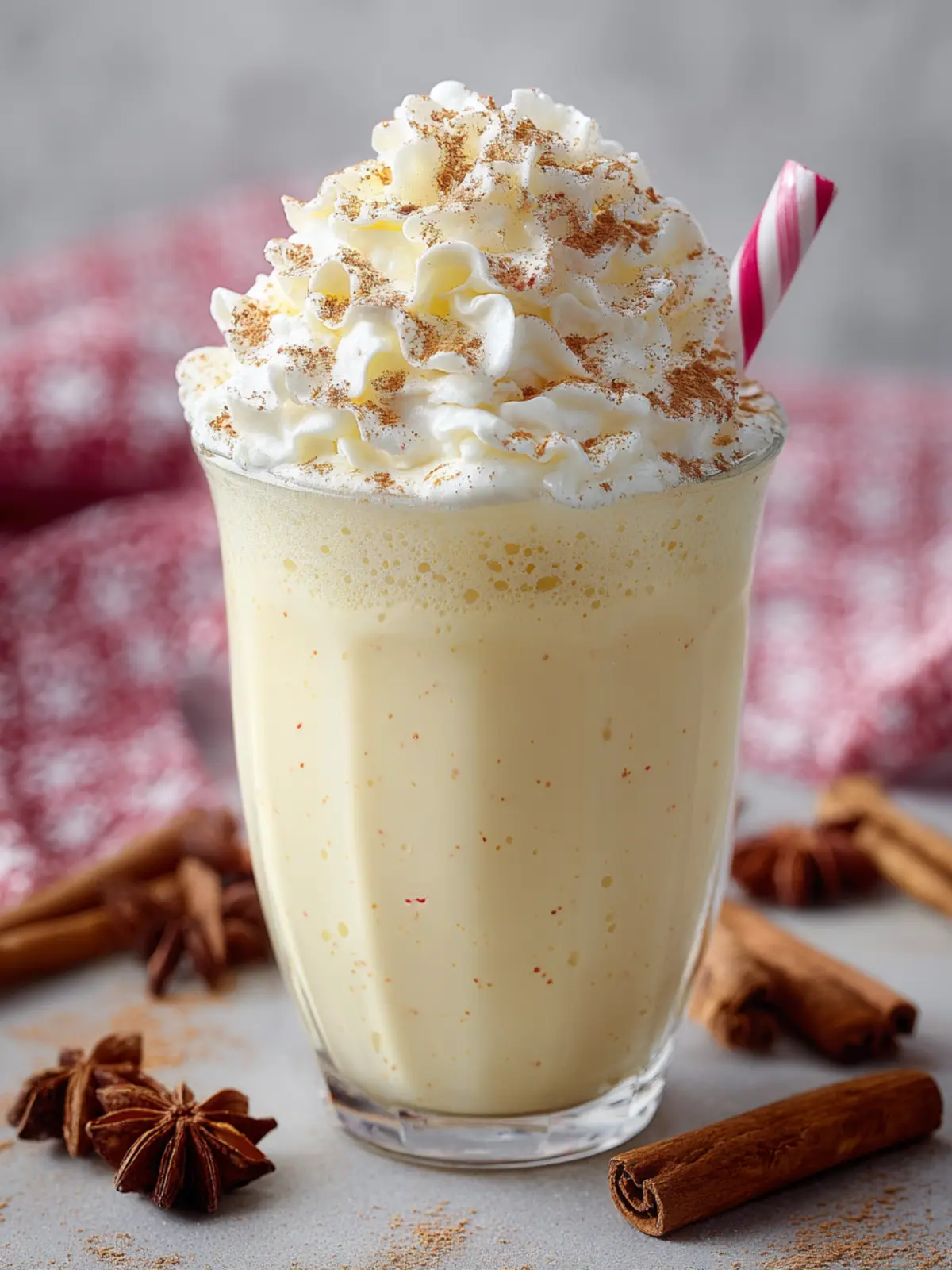 Eggnog Milkshake Recipe First Image