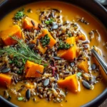 Nourishing Vegan Pumpkin Wild Rice Soup for Cozy Nights First Image