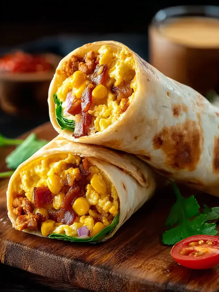 High Protein Breakfast Burritos: An Incredible Ultimate Recipe with 5 Easy Steps First Image