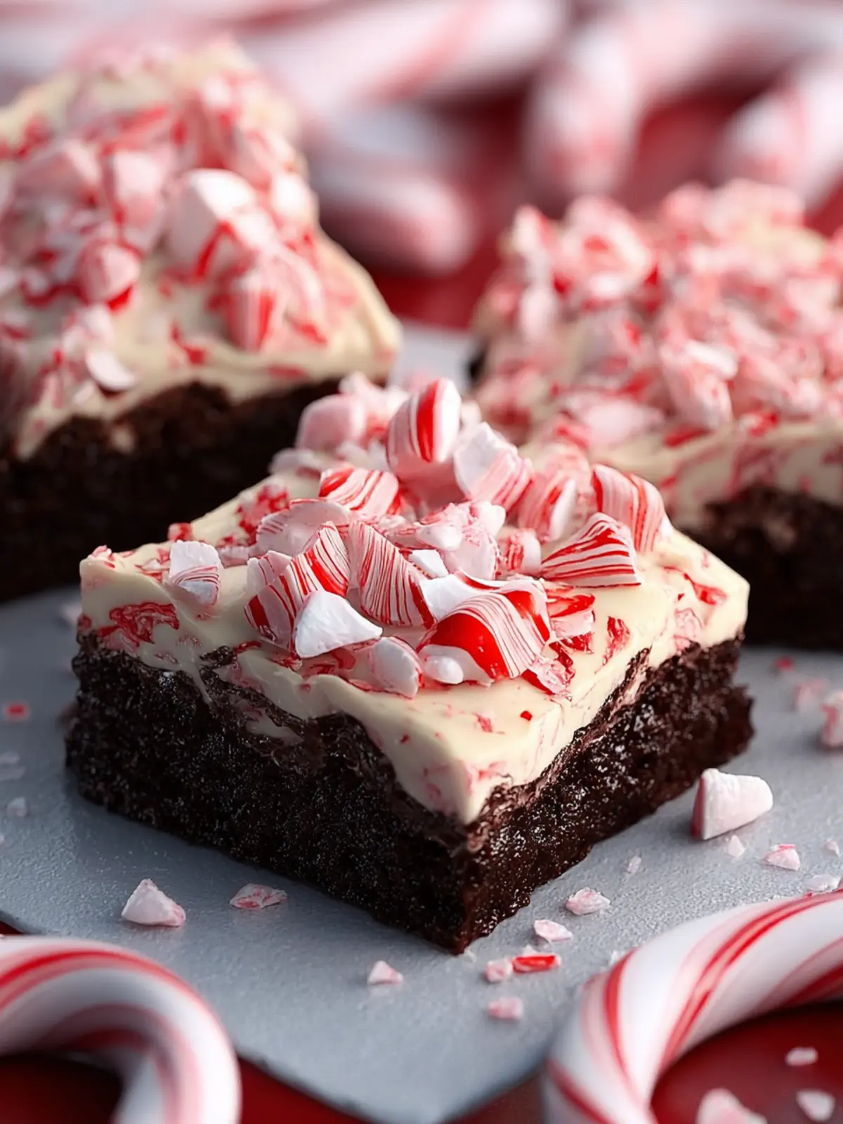 Peppermint Bark Brownies First Image