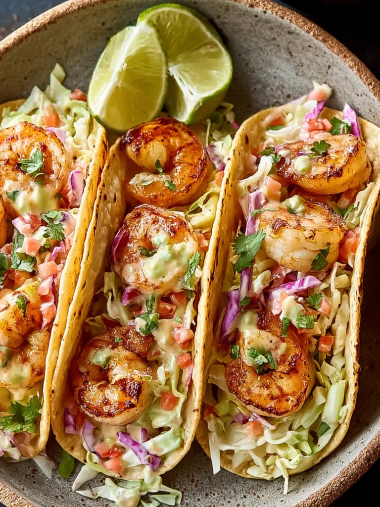 Irresistible Shrimp Tacos with Cabbage Slaw Recipe First Image