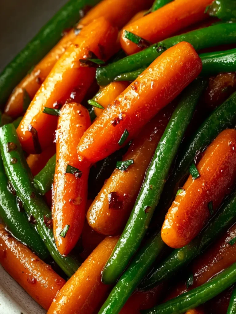 Delicious Honey Glazed Carrots & Green Beans for Easy Dinners First Image