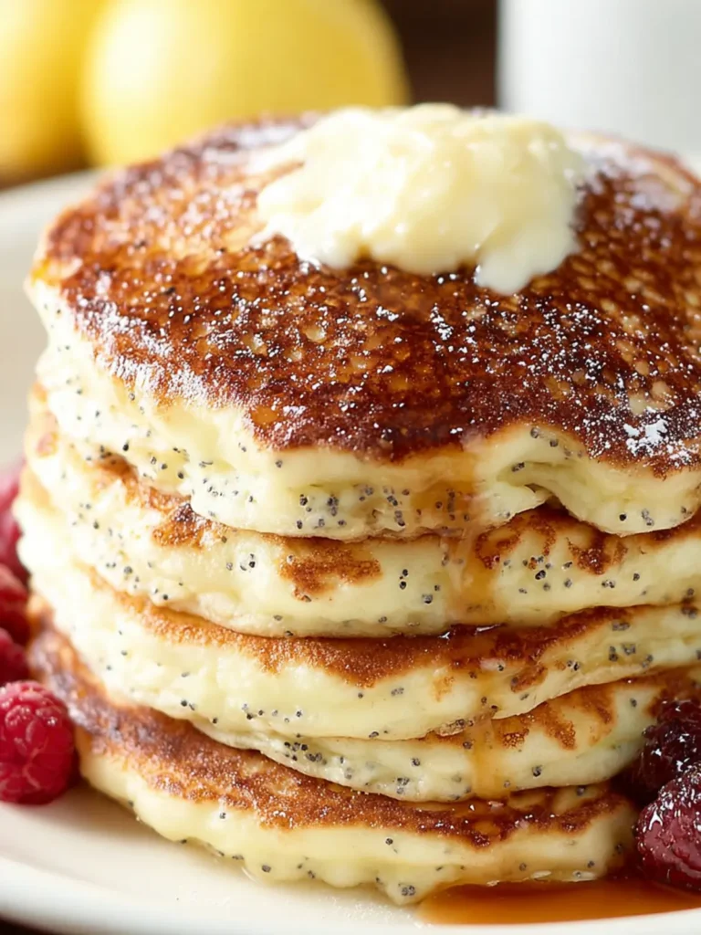 Lemon Poppy Seed Pancakes First Image