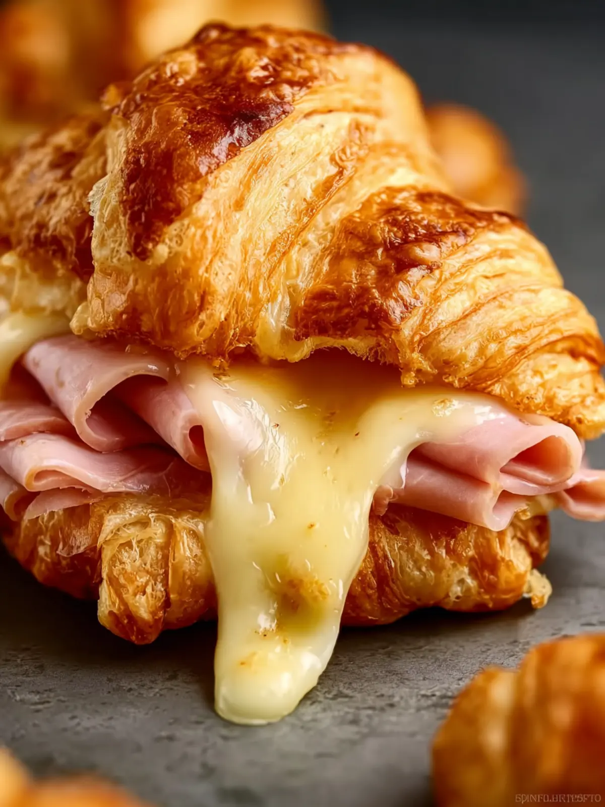Ham and Cheese Croissants First Image