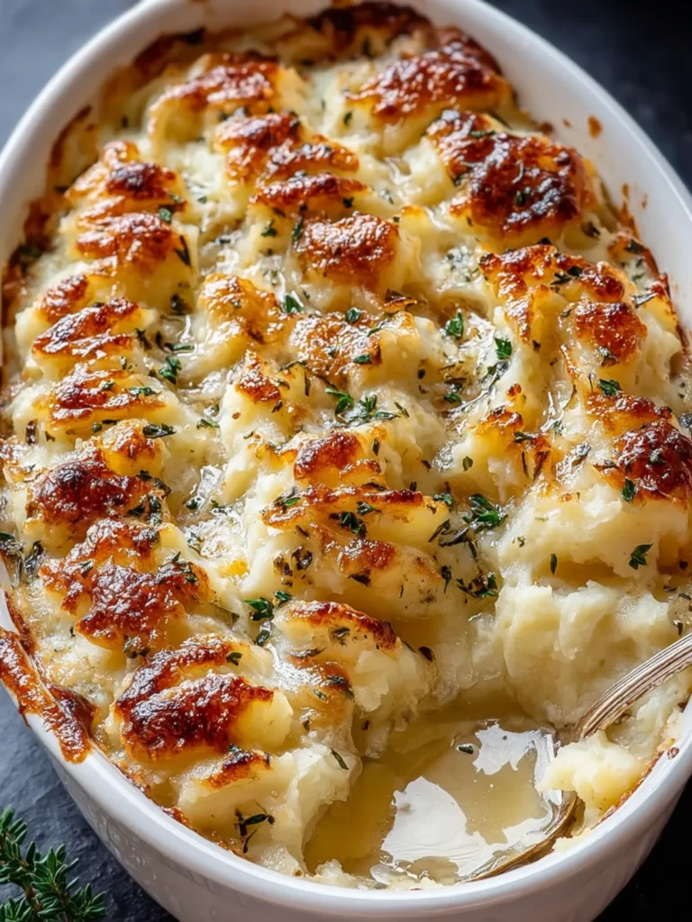 Irresistible Brown Butter and Herb Mashed Potato Bake First Image