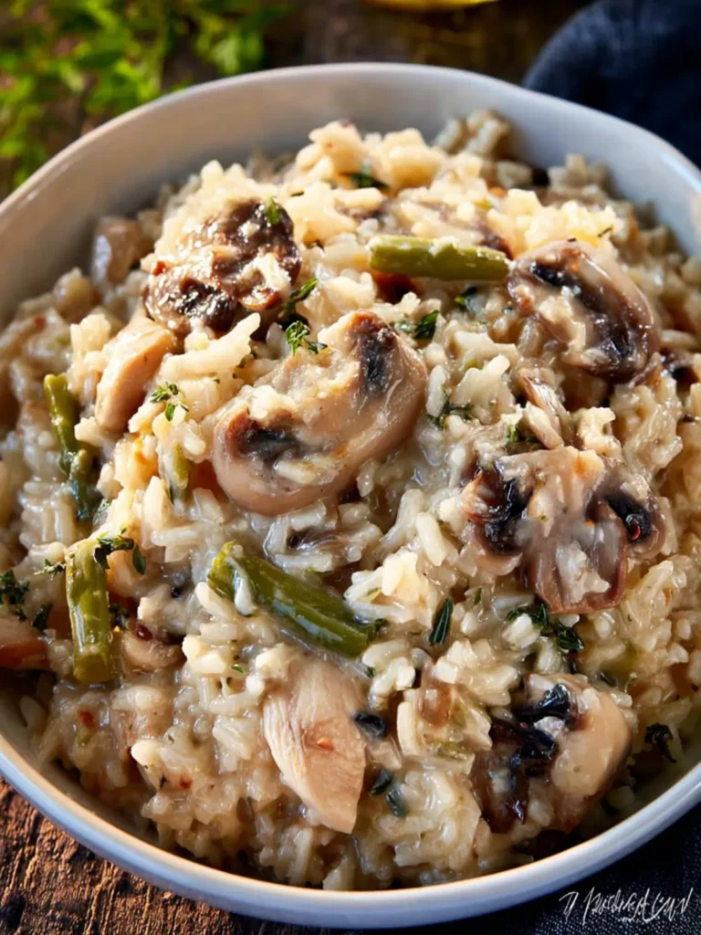 Instant Pot Cream of Mushroom Rice First Image