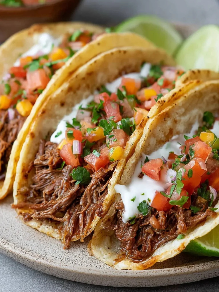 Shredded Beef Tacos First Image