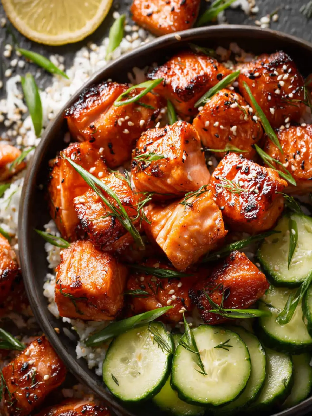 Air Fryer Salmon Bites First Image