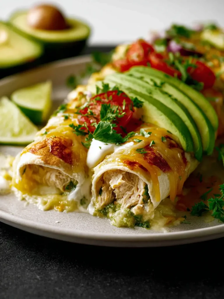 Avocado Chicken Enchiladas Recipe First Image