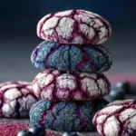 Blueberry Crinkle Cookies First Image