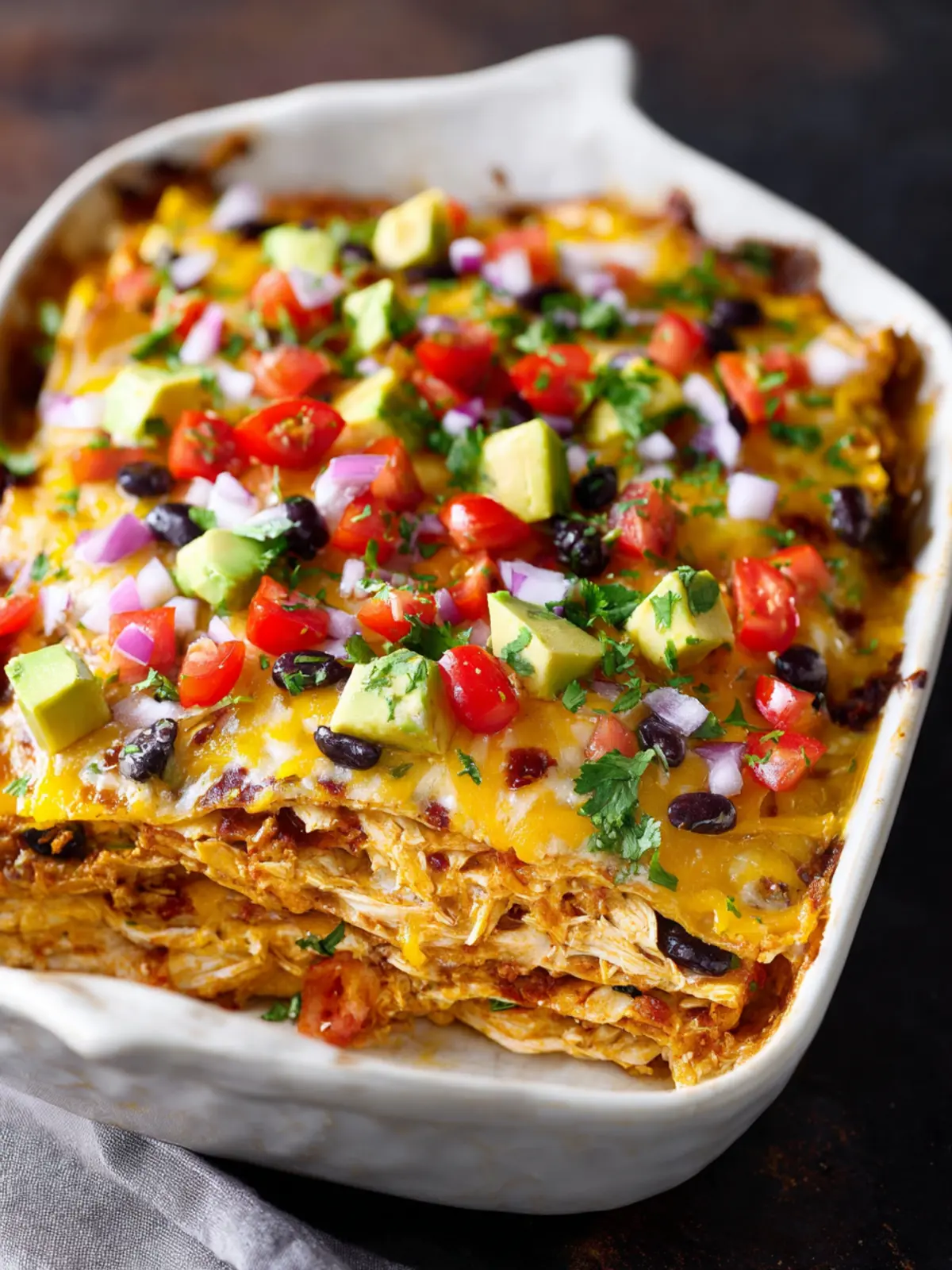 Chicken Enchilada Casserole First Image