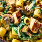 Creamy Chicken Spinach Pasta First Image
