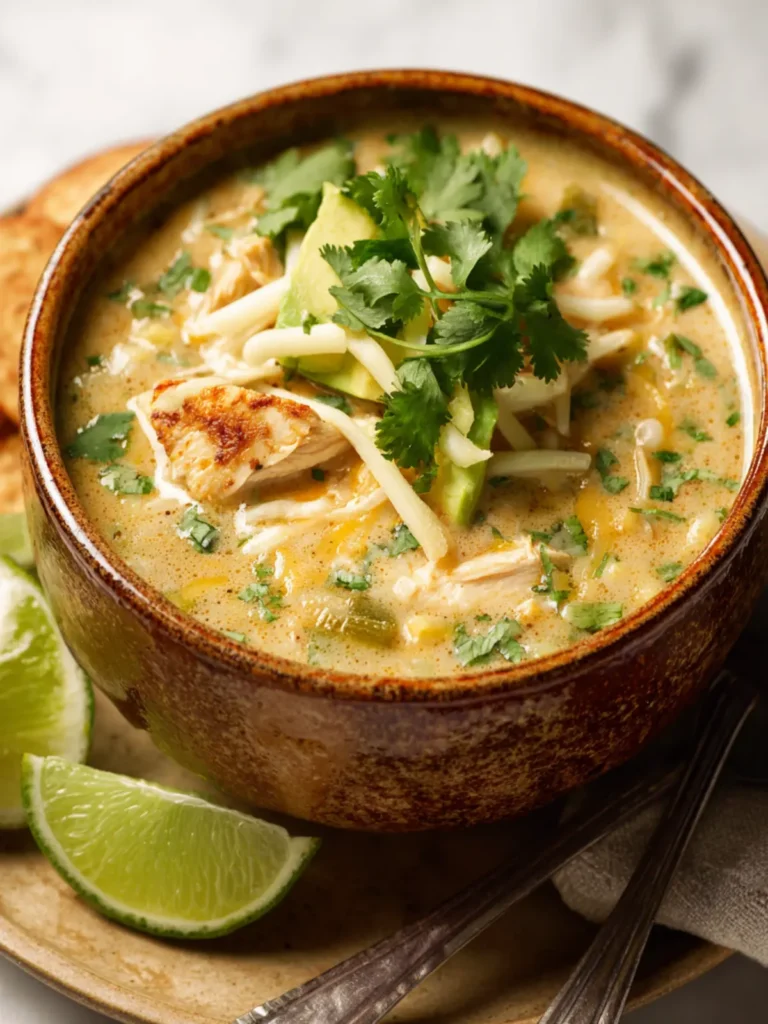 Creamy Green Chicken Enchilada Soup First Image