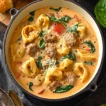 Creamy Sausage Tortellini Soup First Image