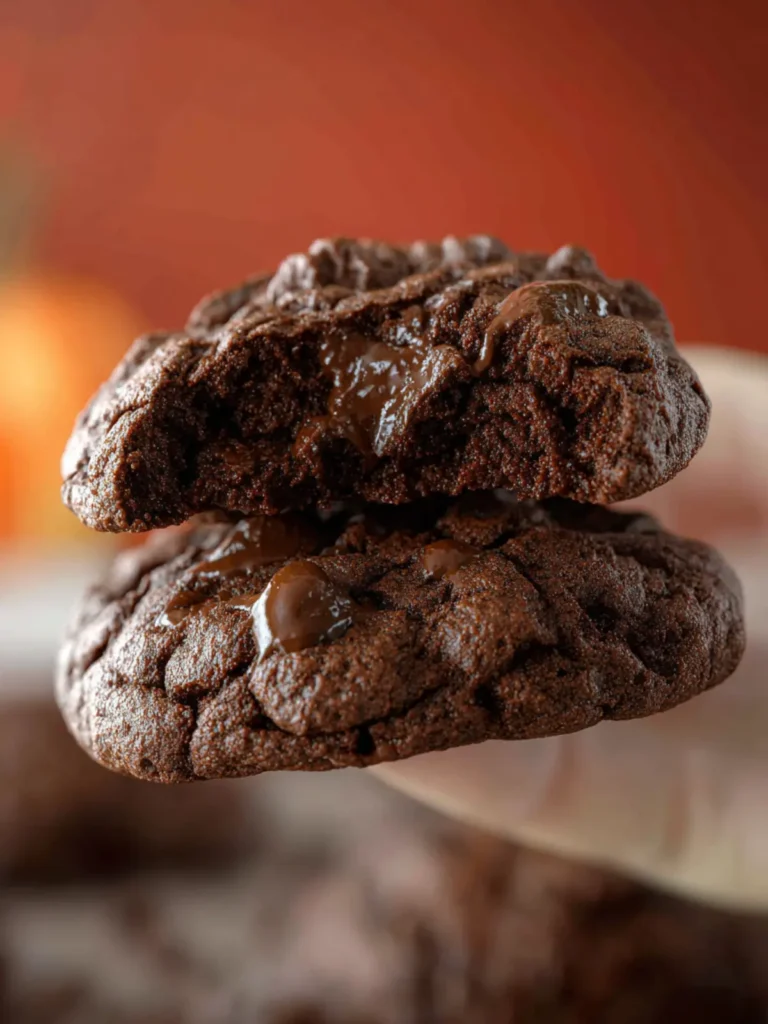 Double Chocolate Pumpkin Cookies First Image