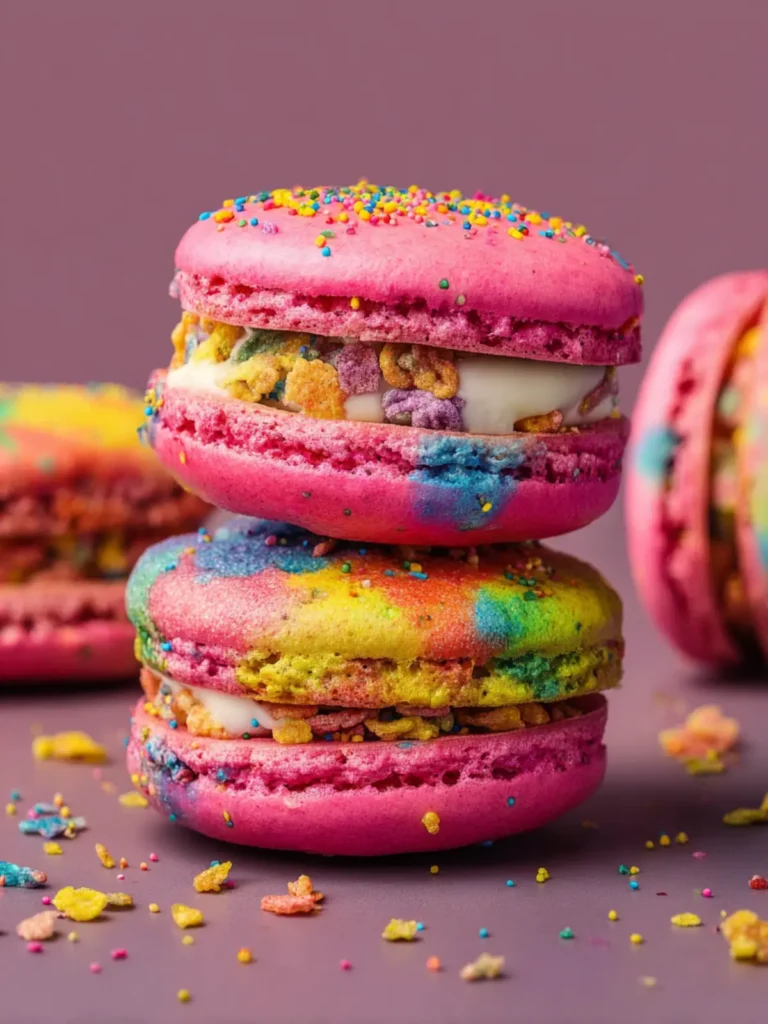 Fruity Pebbles Macarons First Image