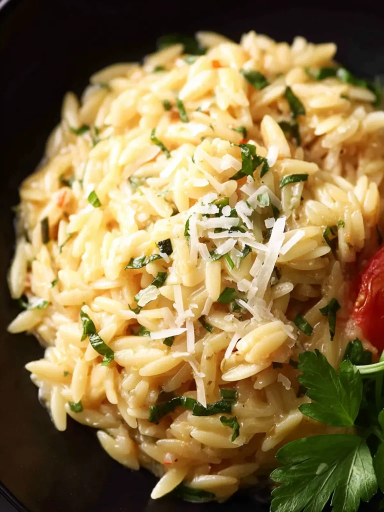 Garlic Parmesan Orzo First Image