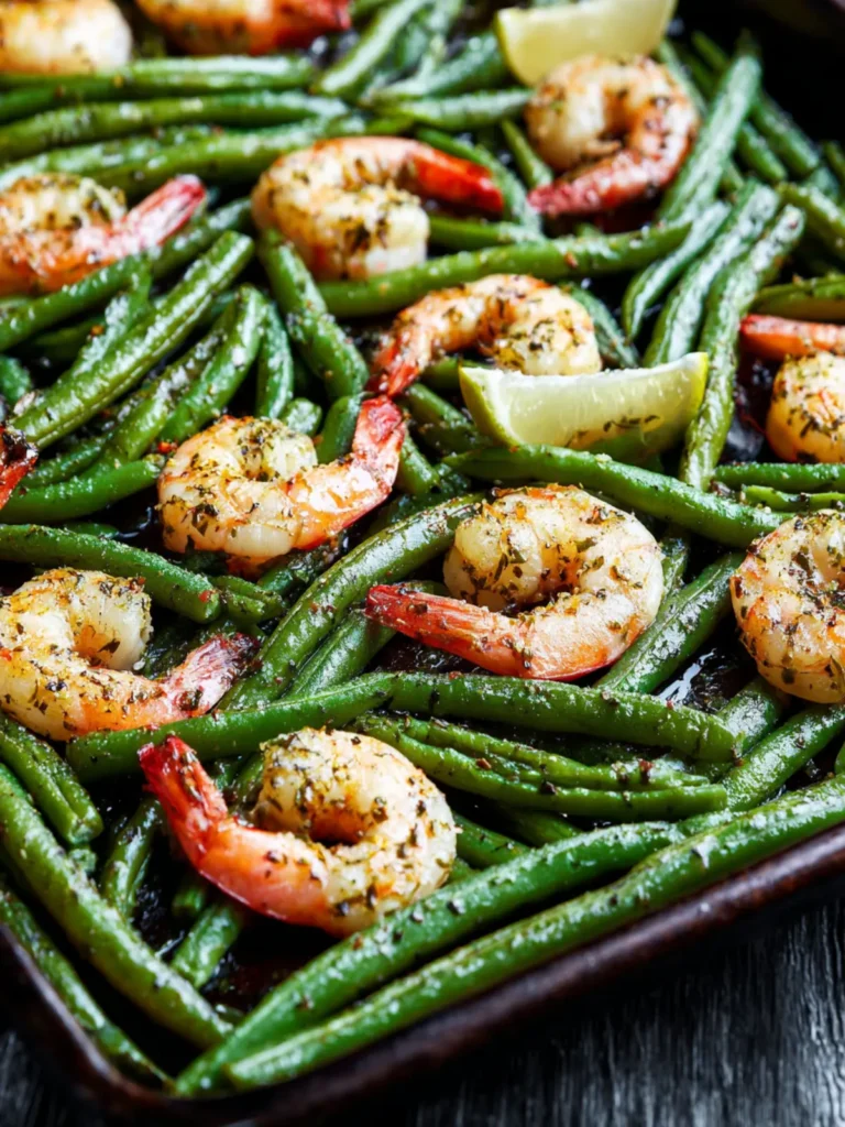 Green Beans and Shrimp (Sheet Pan Meal) First Image
