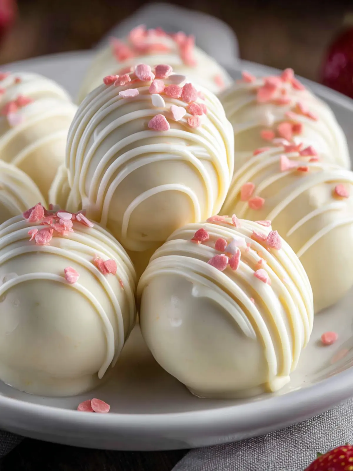 Indulge in Valentine’s Day White Chocolate Truffles (No-Bake) First Image