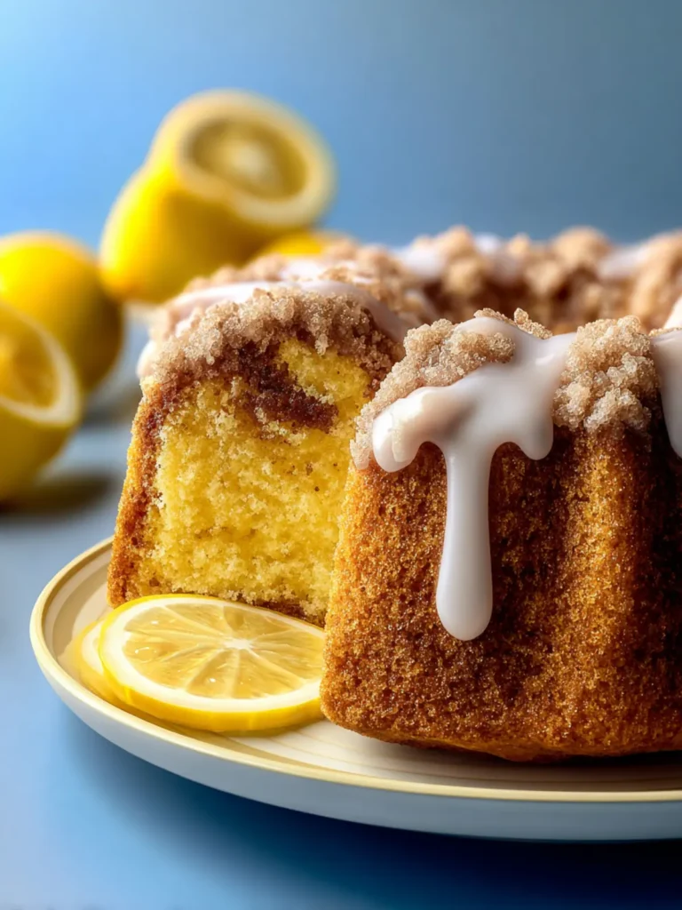 Irresistible Lemon Coffee Cake with Icing Recipe First Image