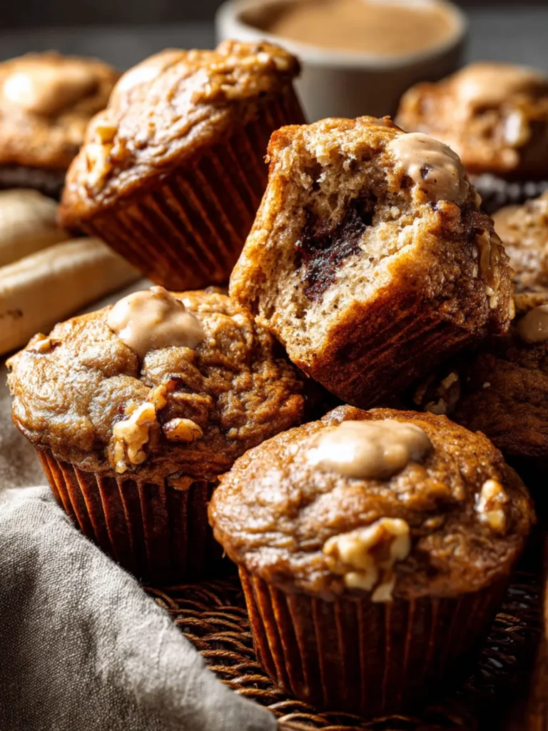 Maple Banana Nut Muffins. First Image