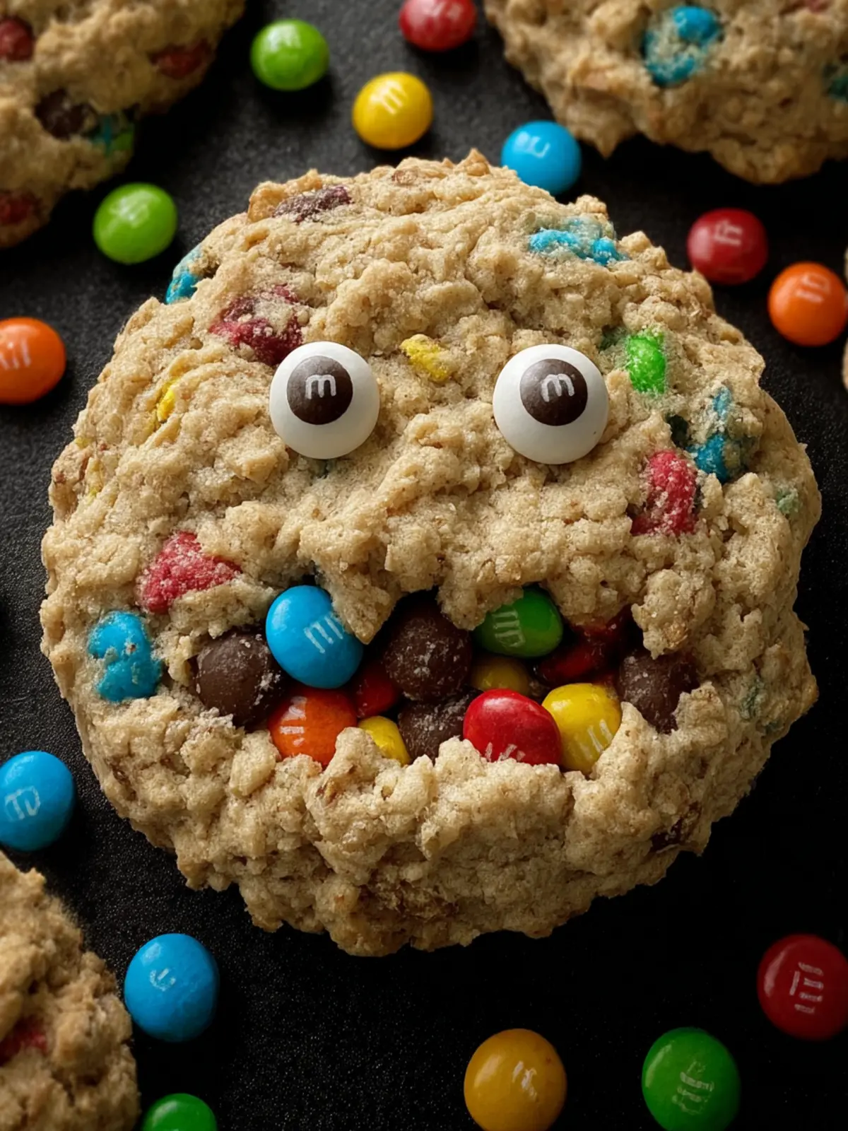 No Flour Monster Cookies First Image
