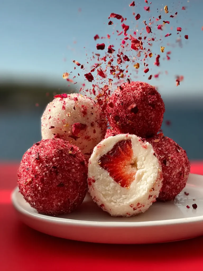 Strawberry Cheesecake Protein Balls First Image