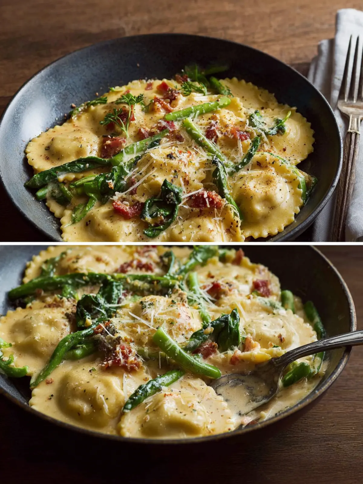 Creamy Tuscan Ravioli: An Easy Dinner Recipe First Image