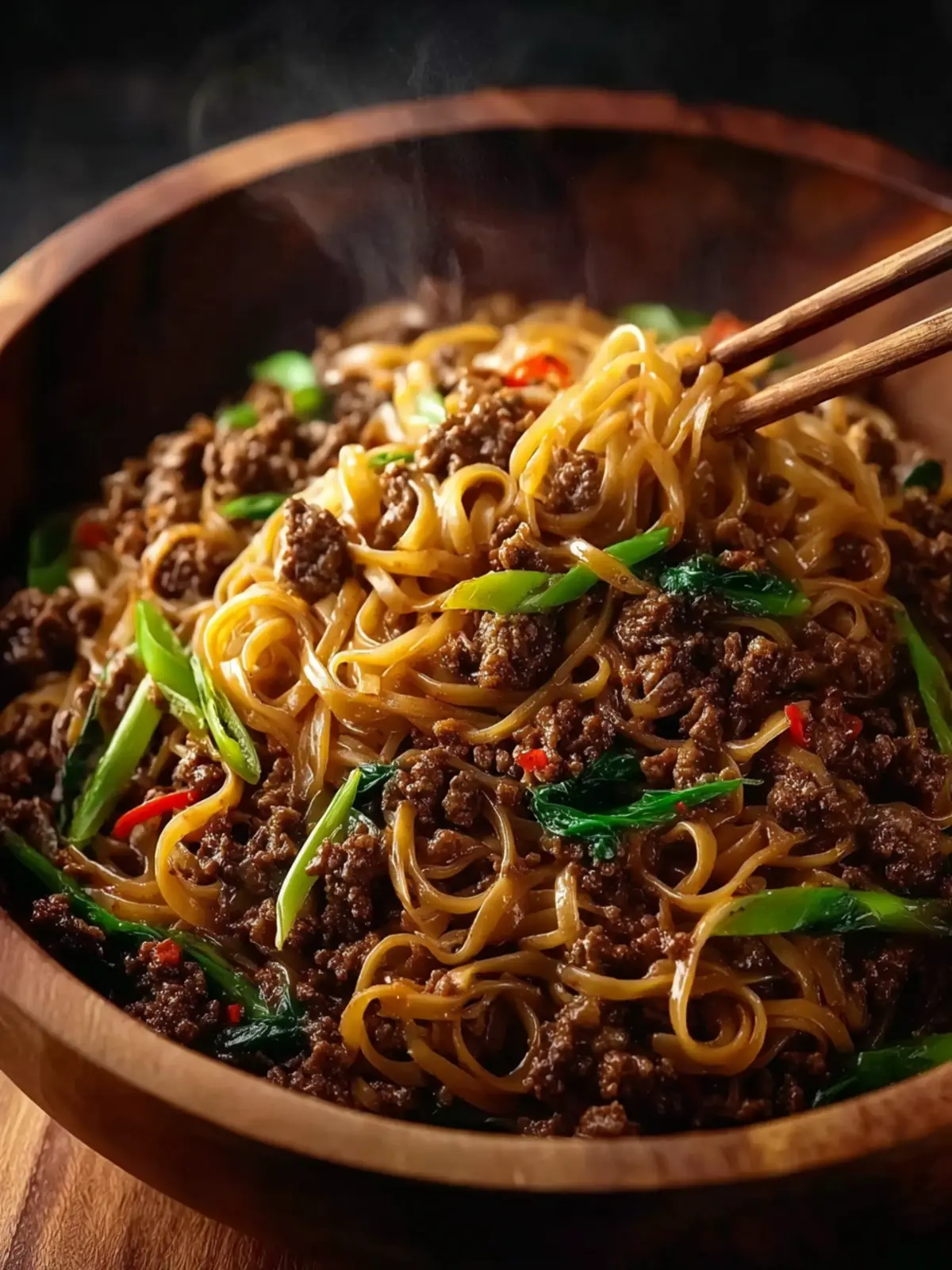 Mongolian Ground Beef Noodles First Image