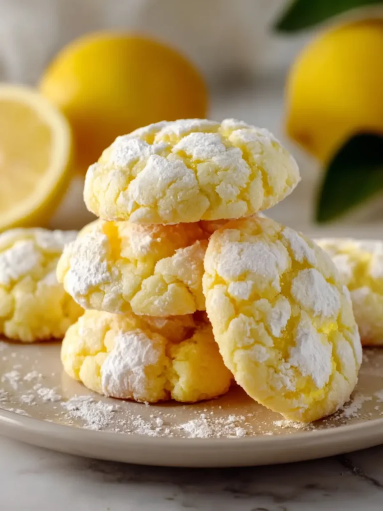 Delicious Lemon Gooey Butter Cookies First Image
