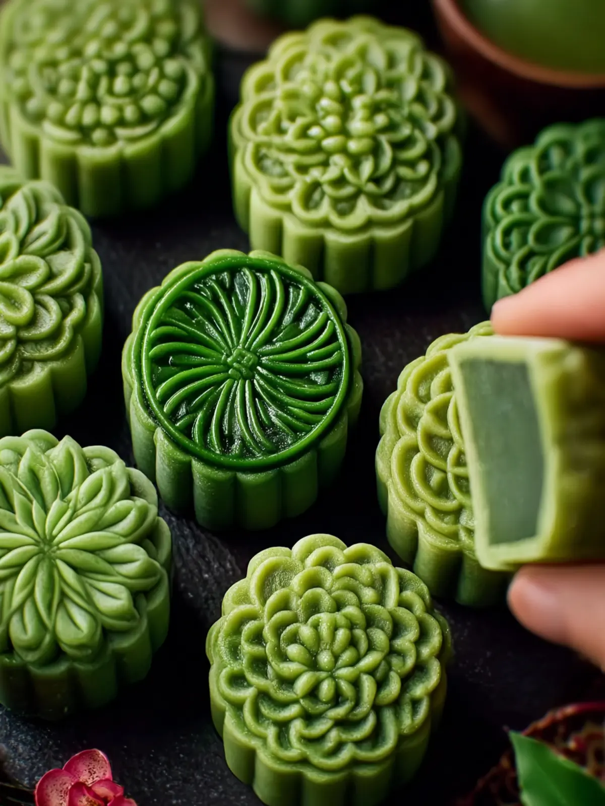 Delight in Homemade Pandan Mooncakes: Irresistibly Flavorful!