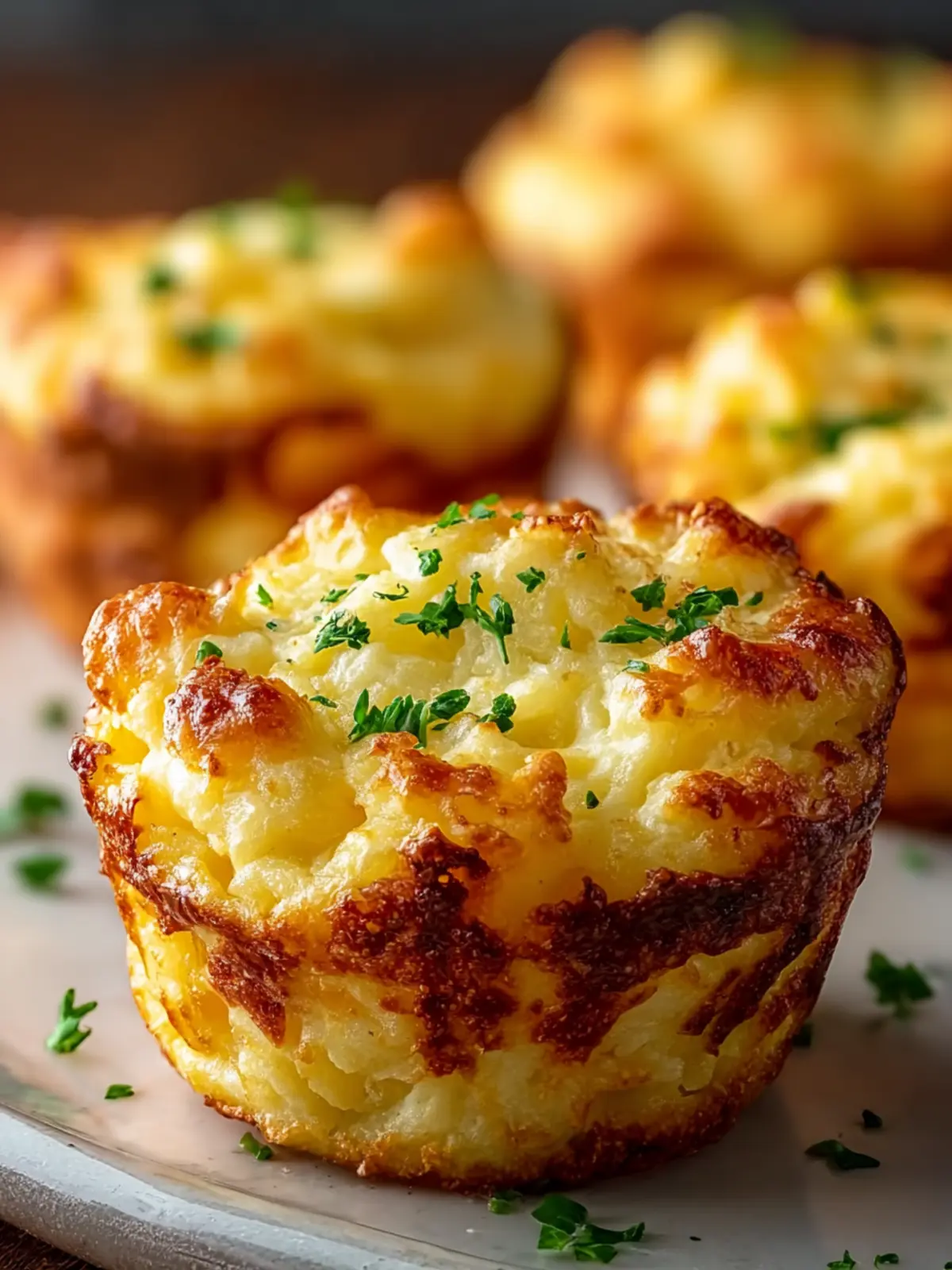 Cheesy Mashed Potato Muffins First Image