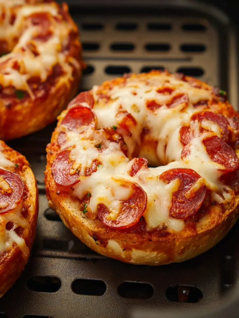 Air Fryer Pizza Bagels First Image