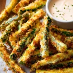 Baked Zucchini Fries & Aioli Dip (Not Soggy!) First Image