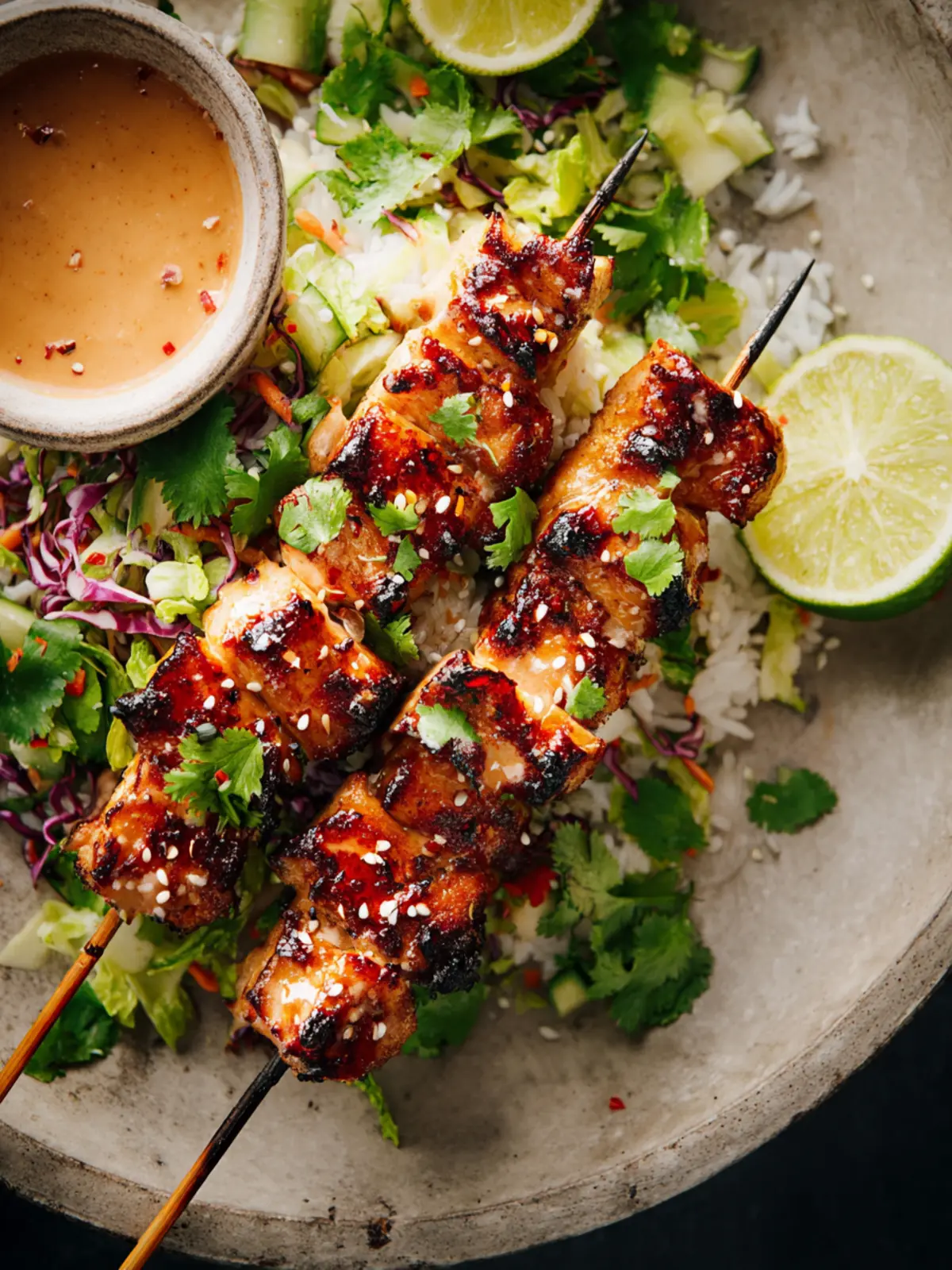 Bang Bang Chicken Skewers First Image