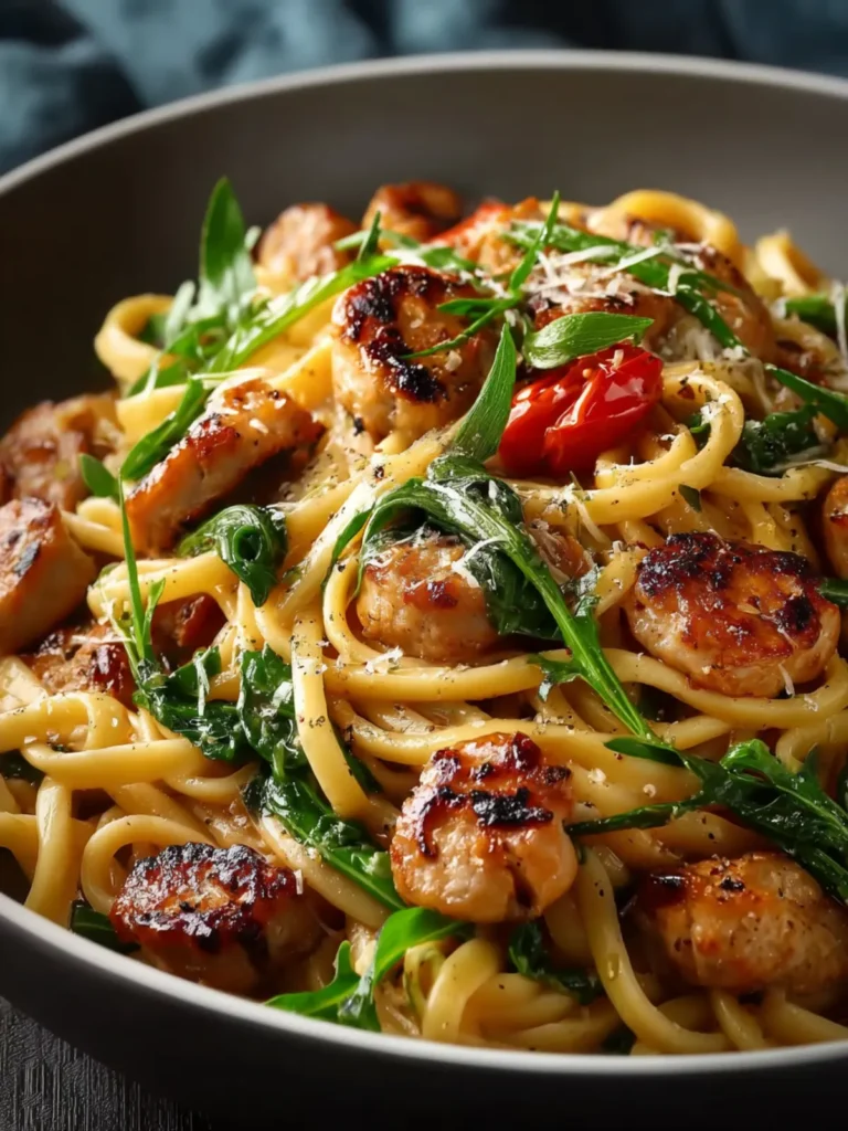 Chicken Apple Sausage One Pan Pasta First Image