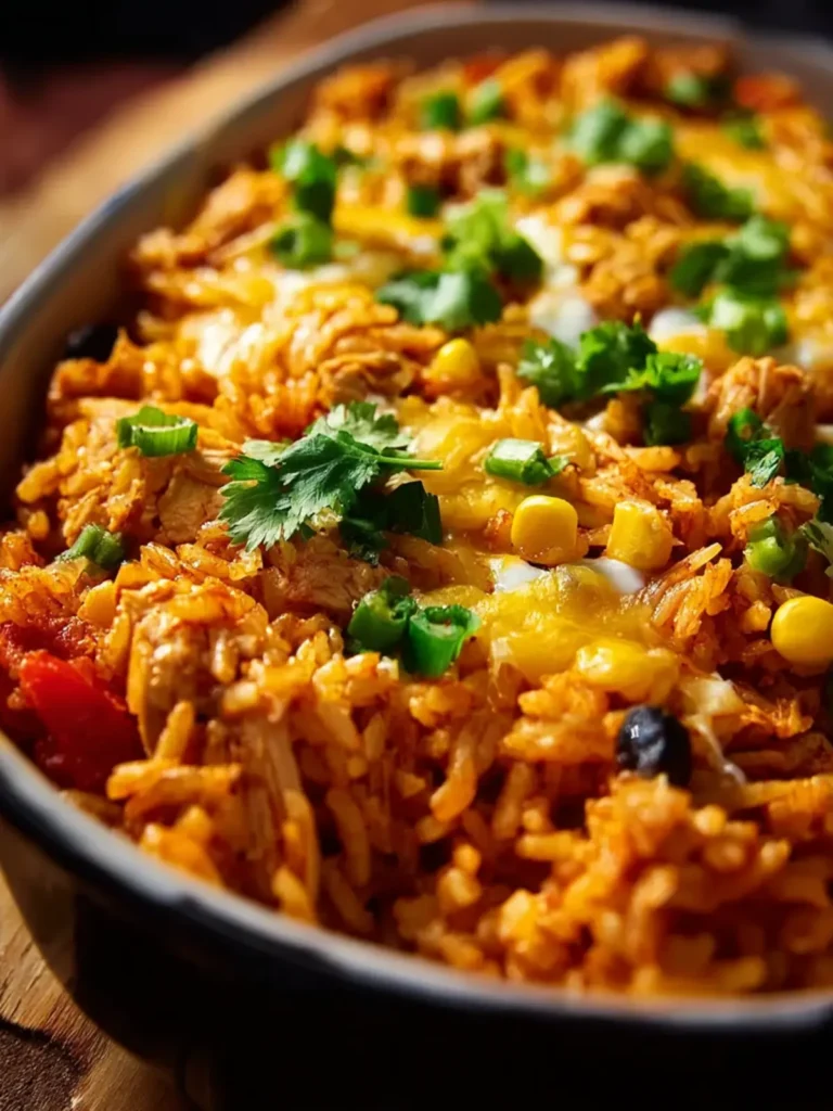 Chicken Enchilada Rice Casserole First Image