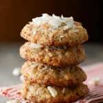 Cinnamon, White Chocolate, and Coconut Oatmeal Cookies First Image