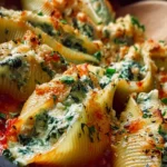 Creamy Garlic Chicken & Spinach Stuffed Shells First Image