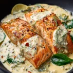 Creamy Garlic Salmon First Image