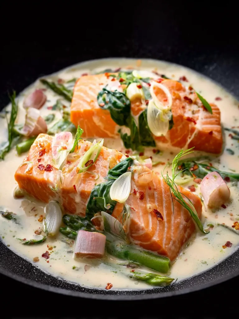 Creamy Garlic Salmon First Image