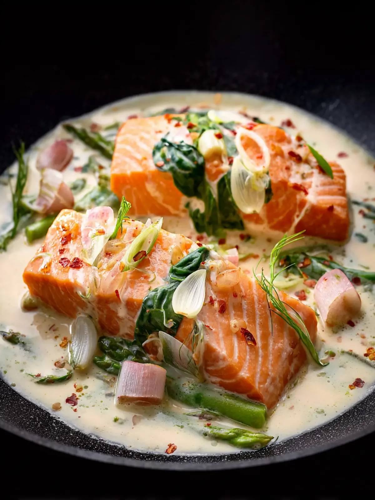 Creamy Garlic Salmon First Image