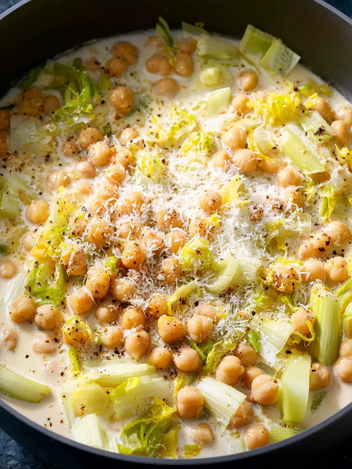 Creamy Lemon Chickpeas & Leeks First Image