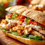 Delicious Chopped Chicken Ranch Sandwich First Image