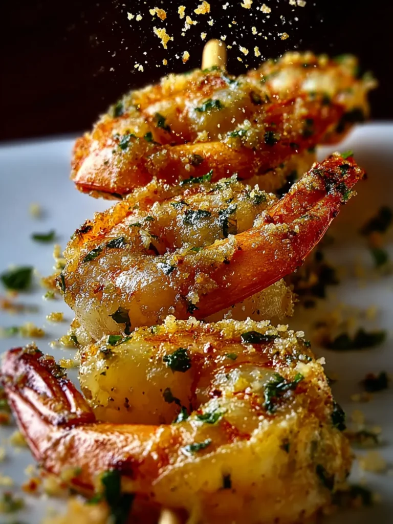 Garlic Parmesan Shrimp Skewers First Image