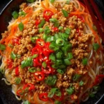 Ground Chicken Sweet Chili Noodles First Image